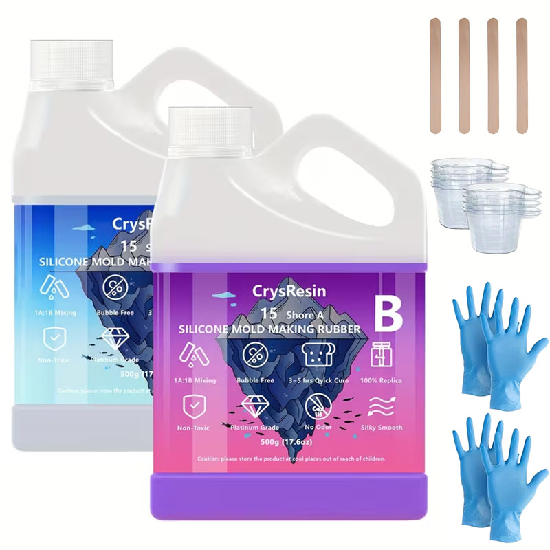 Candle Making Kit - 500ml 2 Şişe Sıvı Silikon Kalıp