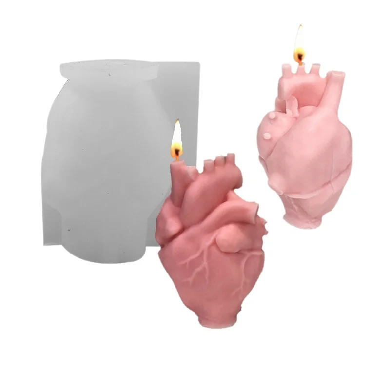 Candle Making Kit - Kendin Yap İnsan Kalbi Silikon Mum