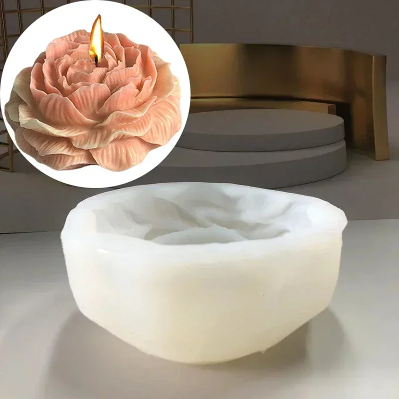 Candle Making Kit - Ekstra Büyük 3D Çiçek Mum Silikon