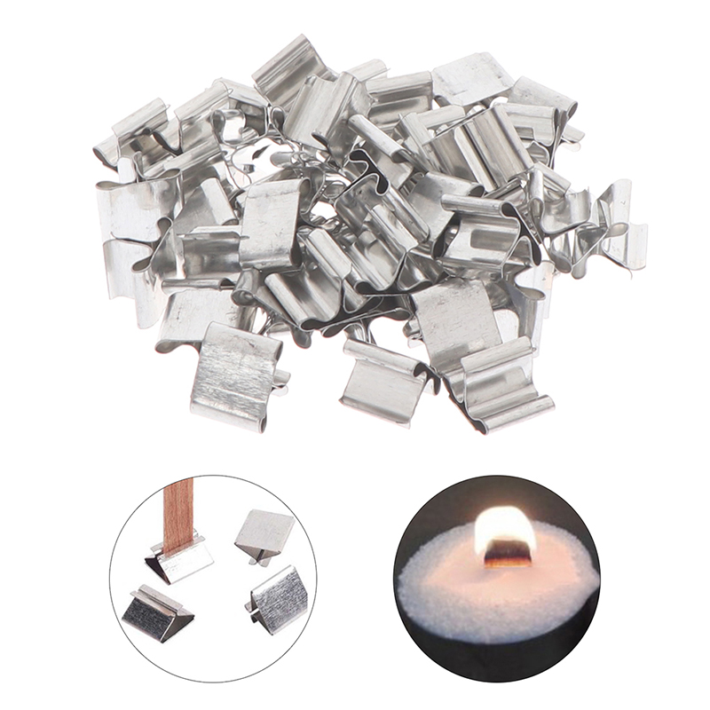 Candle Wick - 50 adet Ahşap Mum Fitili Taban