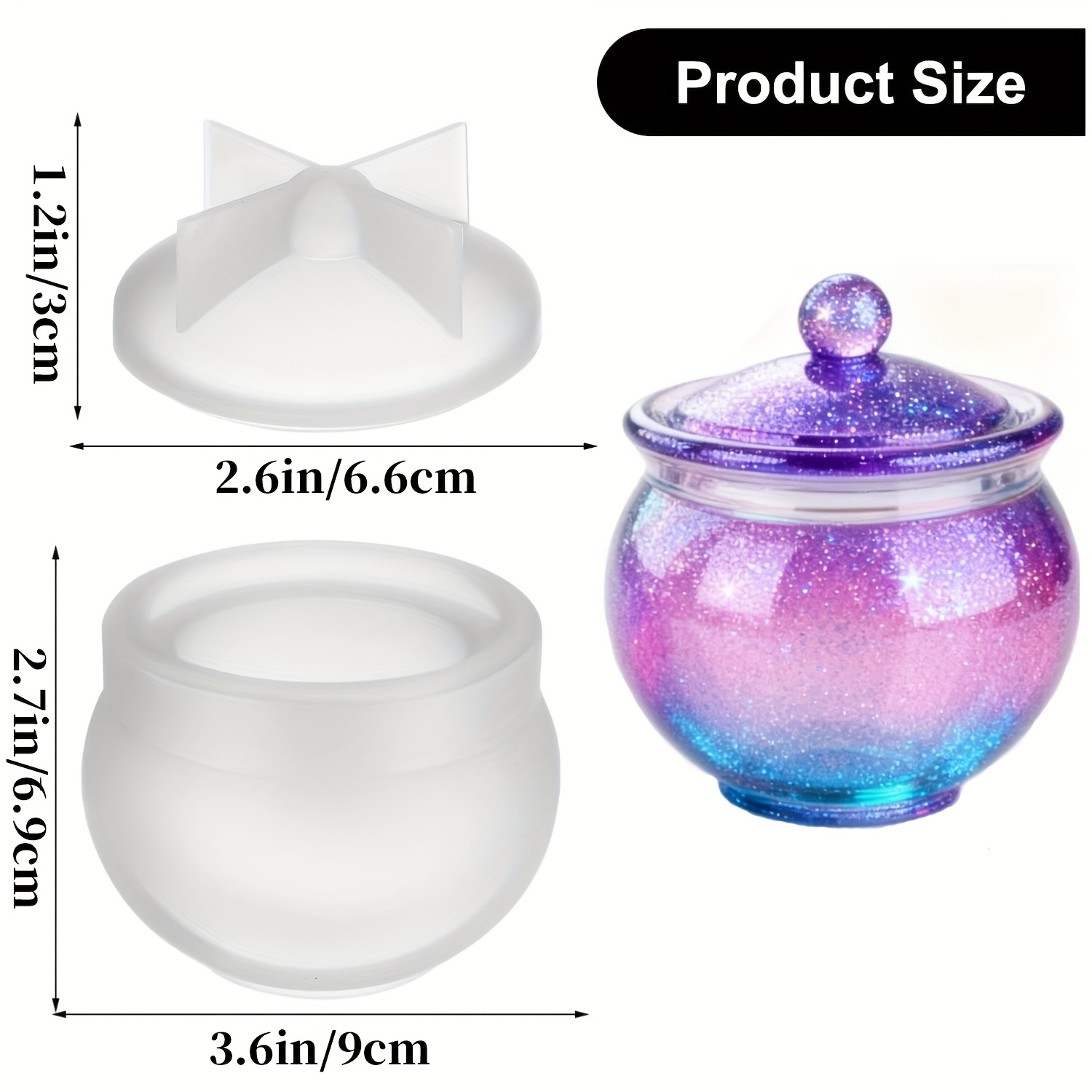 1 takım yuvarlak reçine kalıp  - Candle Molds incelemesi ve fiyatı